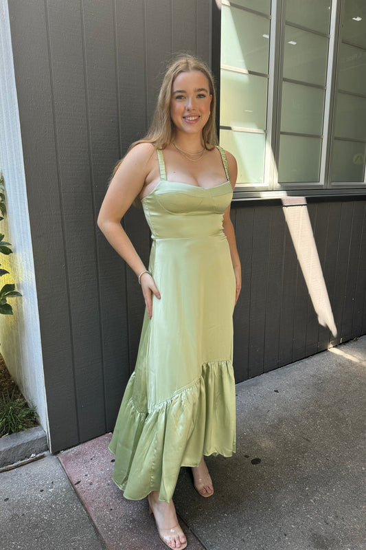 Charming Maxi Dress - Pistachio - Runway Goddess