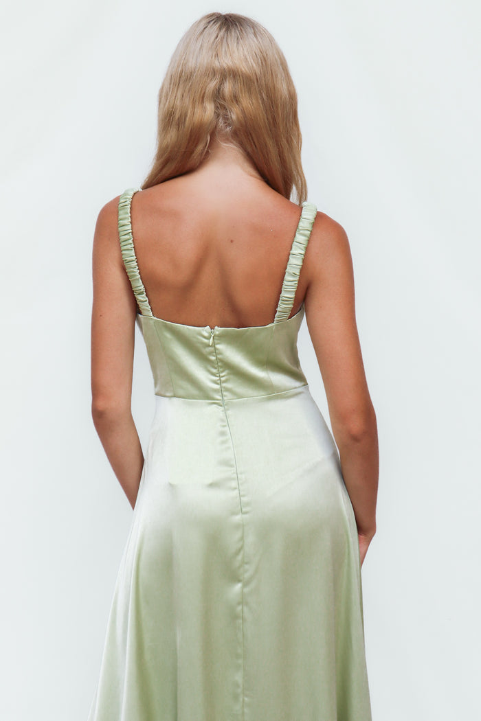 Charming Maxi Dress - Pistachio - Runway Goddess