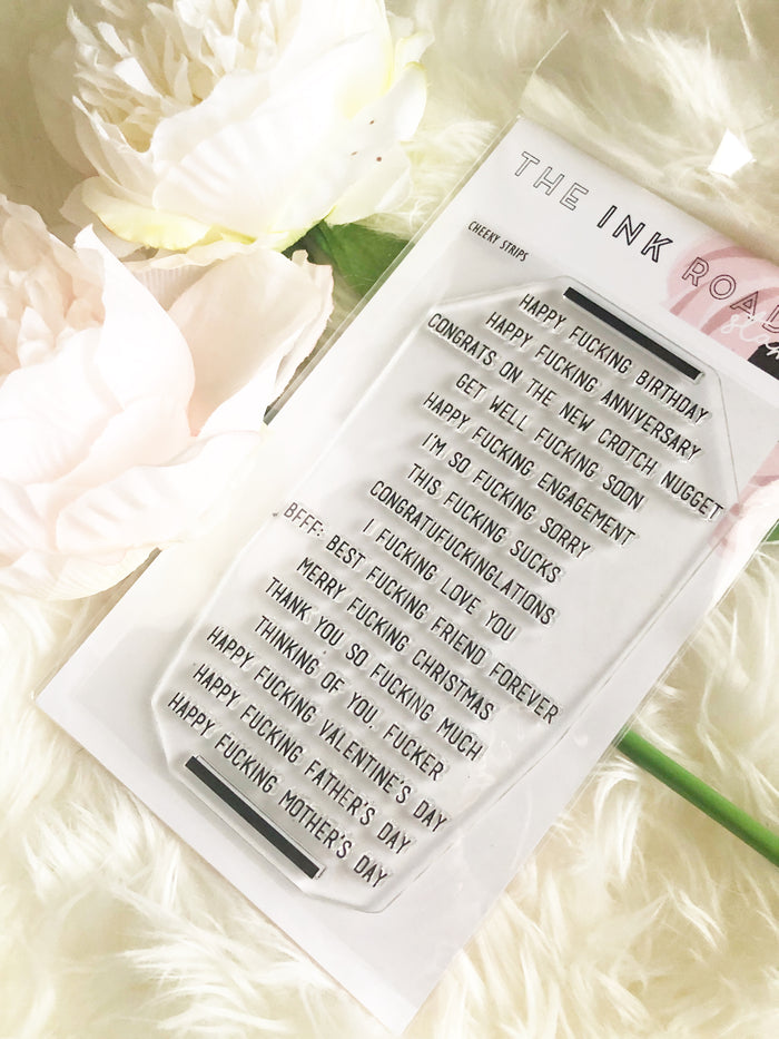Cheeky Stripper Sentiments Vol 1 - SINGLE LARGE STAMP