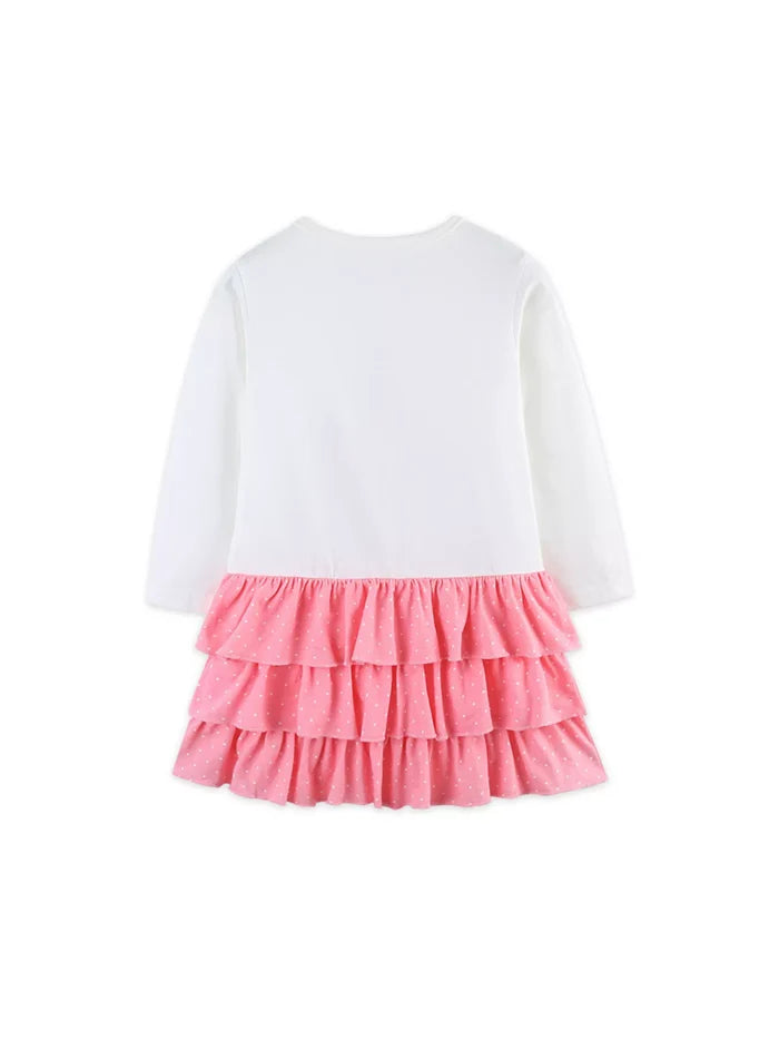 Children's Christmas Tree Ruffle Layered Dress
