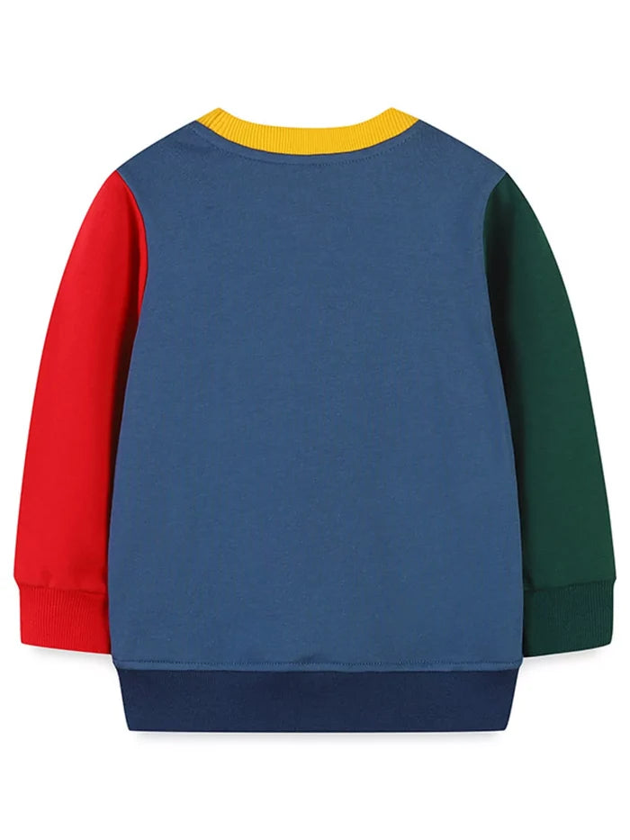 Children's Santa Applique Christmas Sweatshirt