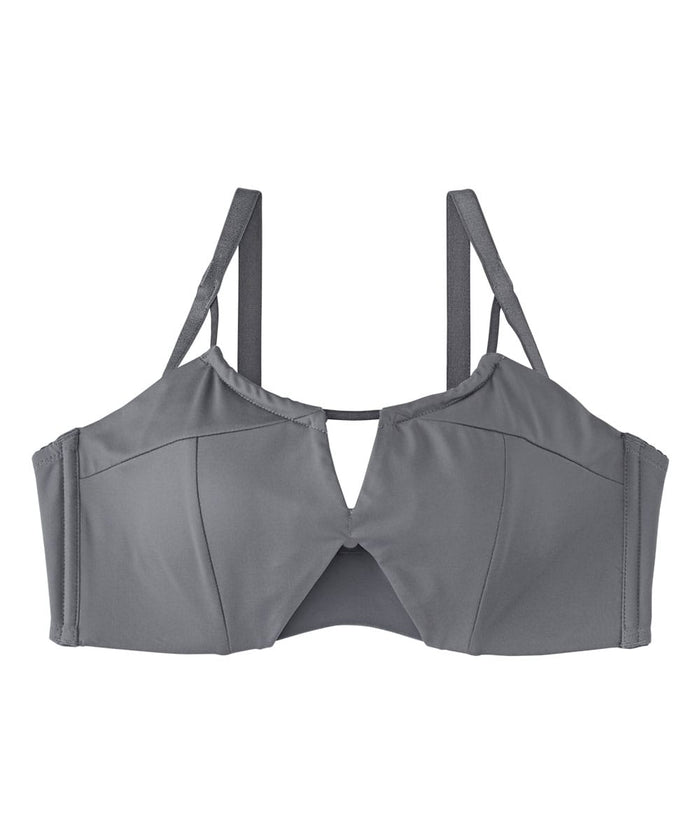 Chomori Cord Layered Half-Cup Maximum Boost Bra
