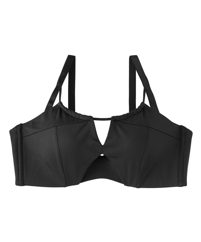 Chomori Cord Layered Half-Cup Maximum Boost Bra