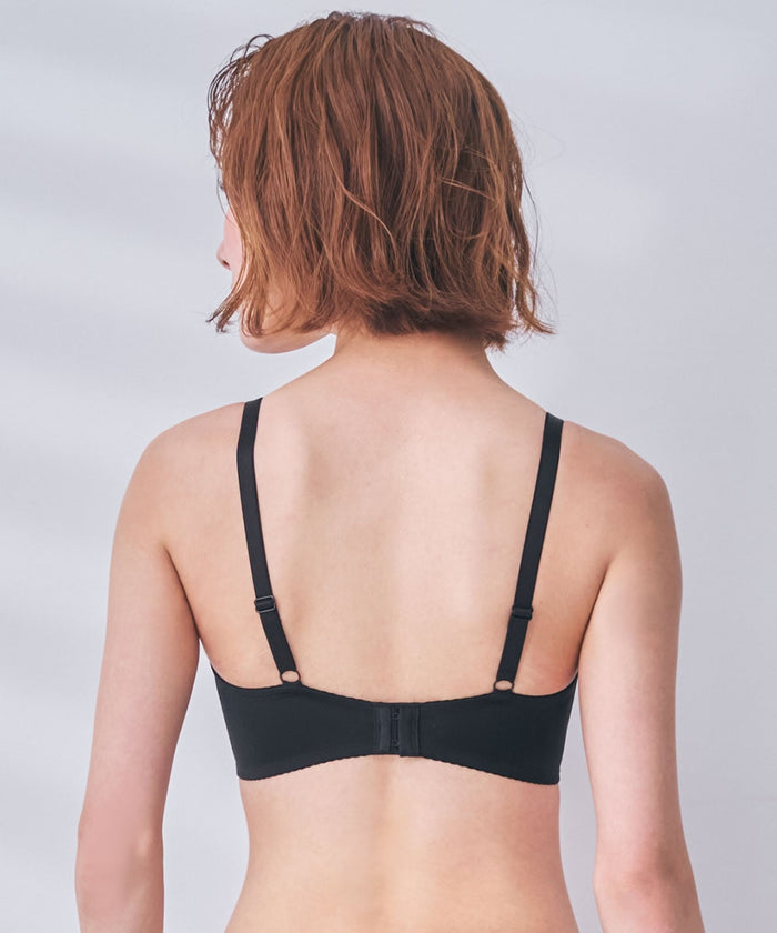 Chomori Cord Layered Half-Cup Maximum Boost Bra