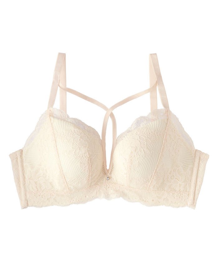 Chomori Criss-Crossed Cord Straps Wireless Maximum Boost Bra