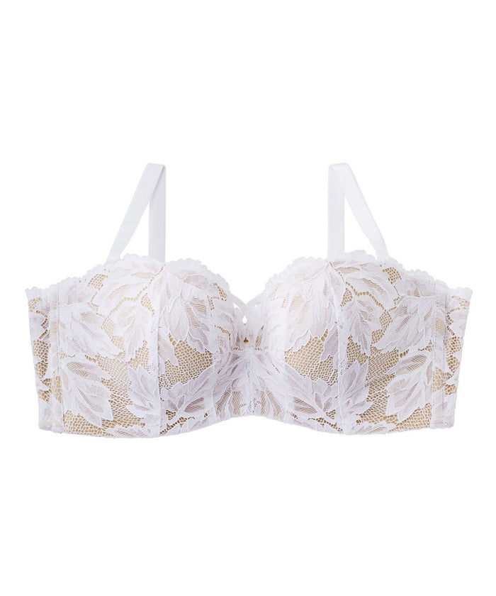Chomori Flower Lace Strapless Maximum Boost Bra
