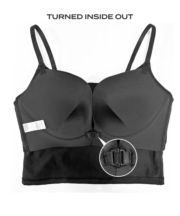 Chomori Front-Hook Wireless Maximum Boost Built-In Bra Camisole