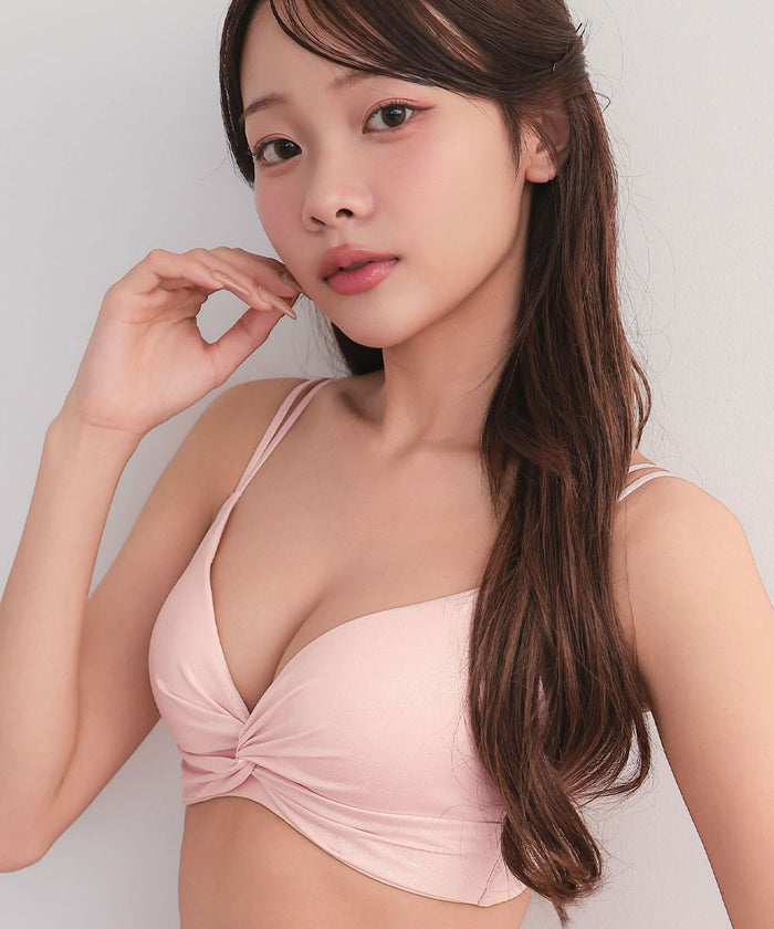 Chomori Glitter Front Cross Wireless Maximum Boost Bra
