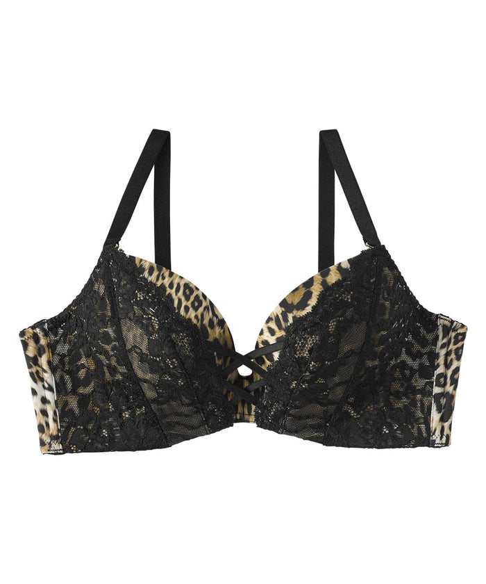 Chomori Leopard Lace Maximum Boost Bra