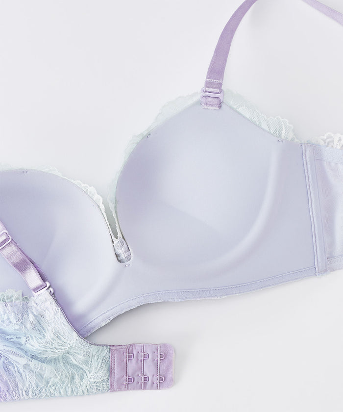 Chomori Mermaid Aqua Lace Wireless Maximum Boost Bra
