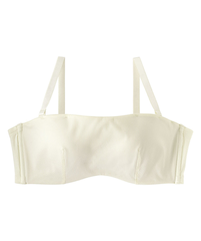 Chomori Ribbed Strapless Maximum Boost Bra