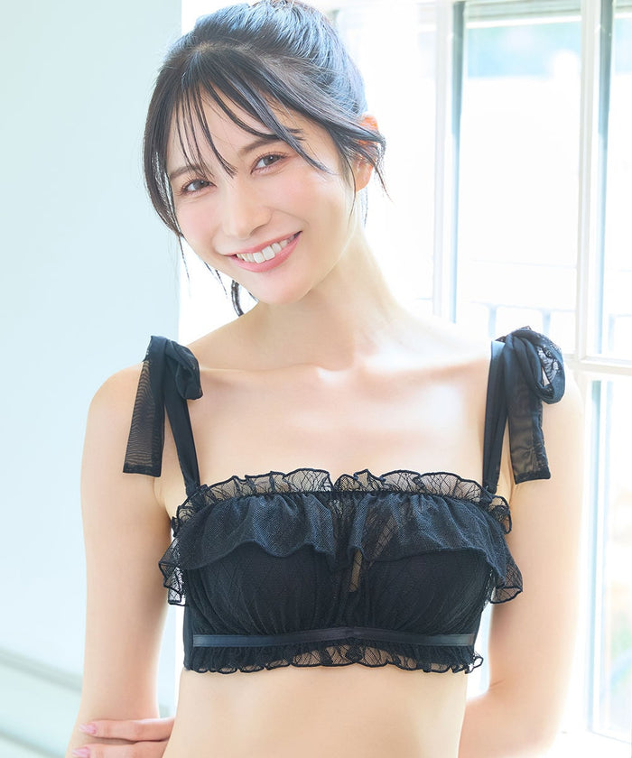 Chomori Sheer Check Strapless Maximum Boost Bra