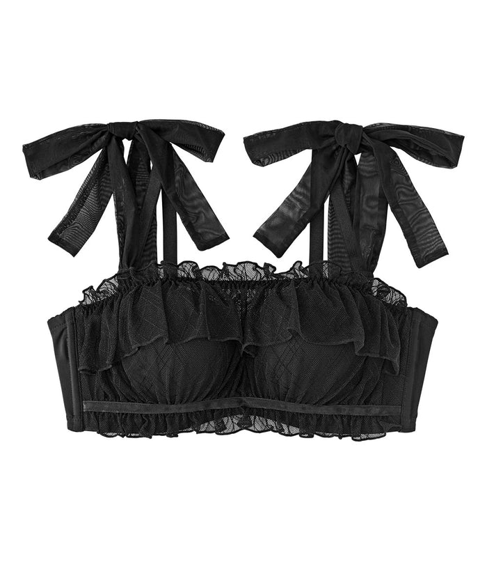 Chomori Sheer Check Strapless Maximum Boost Bra