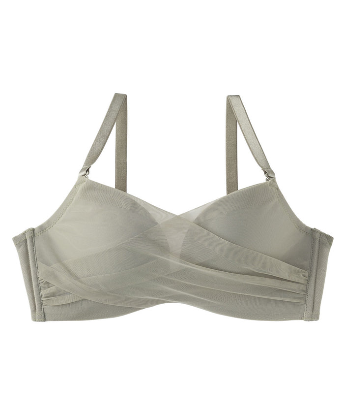 Chomori Sheer Tulle Wireless Maximum Boost Bra