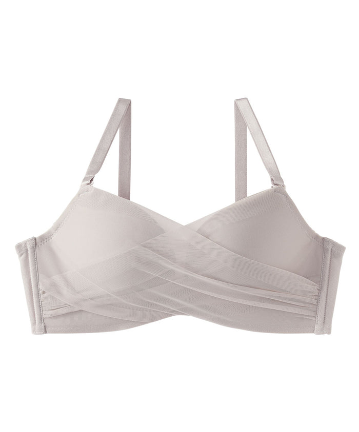 Chomori Sheer Tulle Wireless Maximum Boost Bra