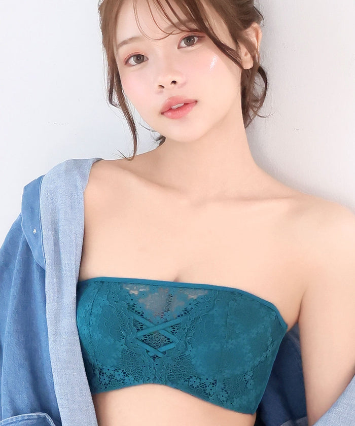 Chomori Square Lace Strapless Maximum Boost Bra
