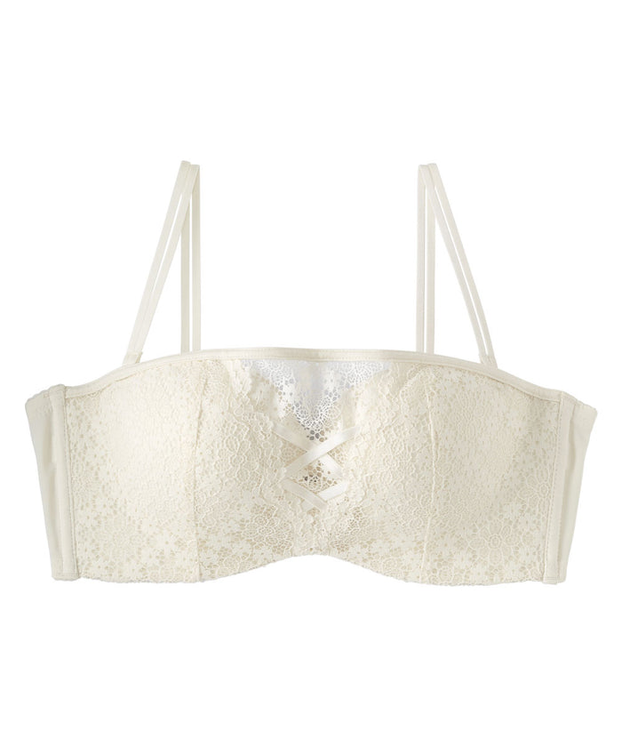 Chomori Square Lace Strapless Maximum Boost Bra