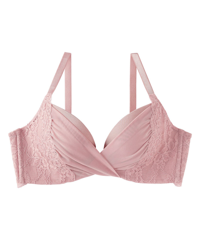 Chomori Tulle Cross-Front Maximum Boost Bra