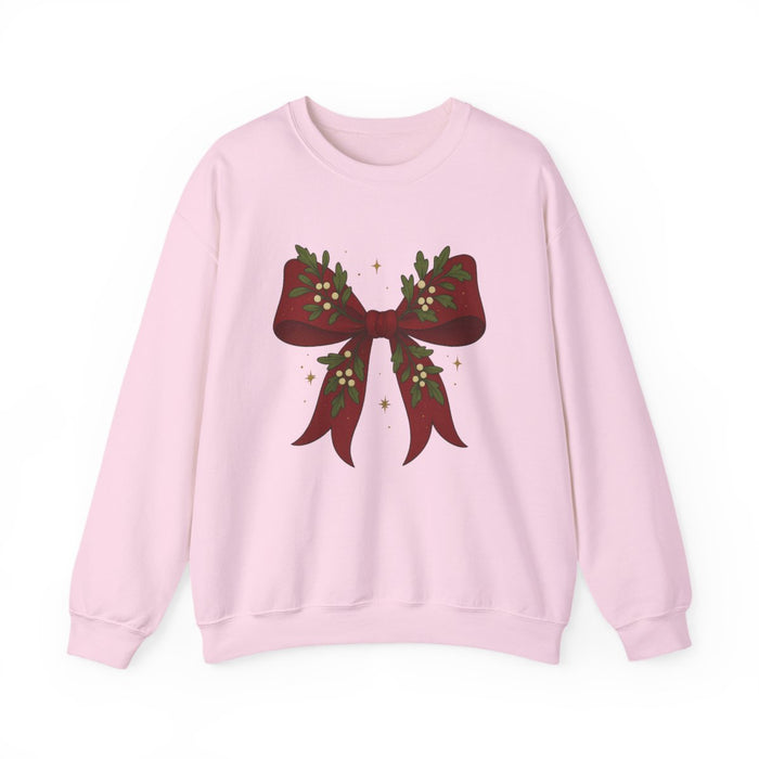 Christmas Bow Sweatshirt - funny sweatshirt by Cheeky Business
