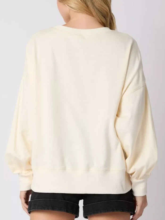 Christmas Holiday Sequined Gingerbread Sweatshirt