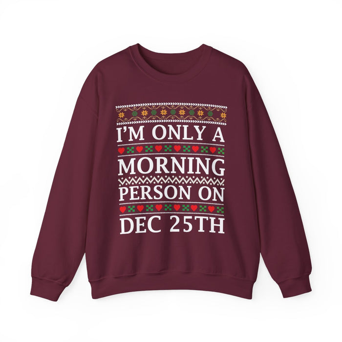 Christmas Morning Sweatshirt - funny sweatshirt by Cheeky Business
