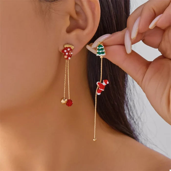 Christmas Santa Drop Earrings