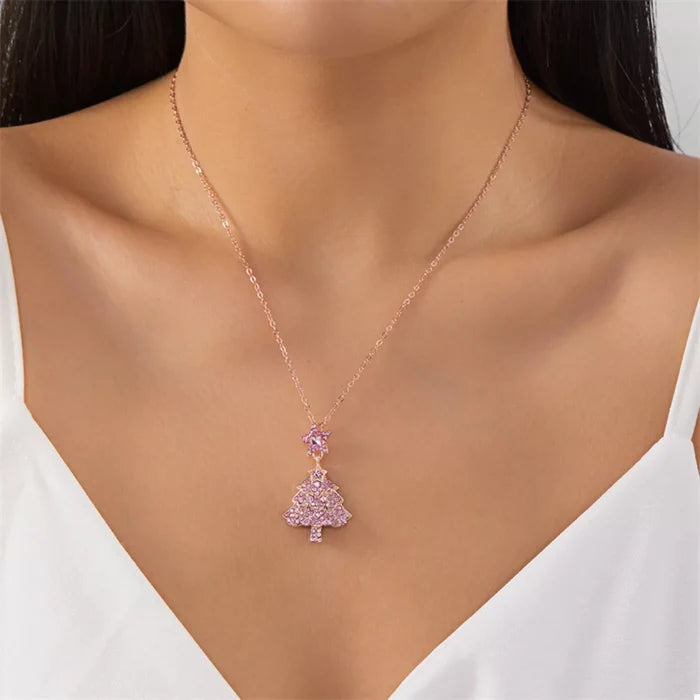 Christmas Tree Pendant Necklace