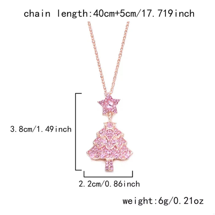 Christmas Tree Pendant Necklace