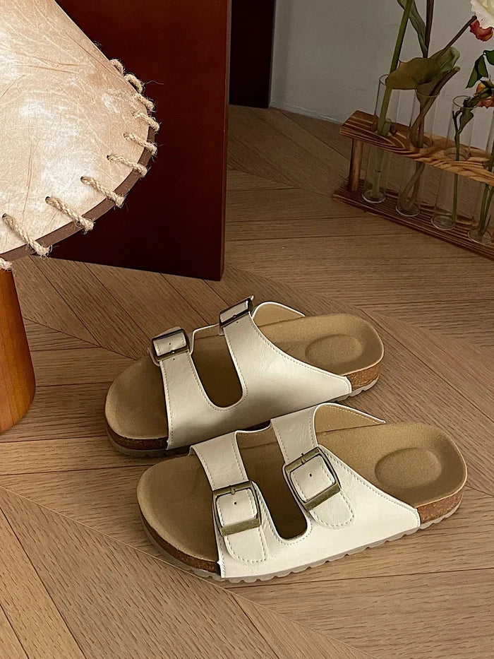 Classic Double Buckle Comfort Sandals