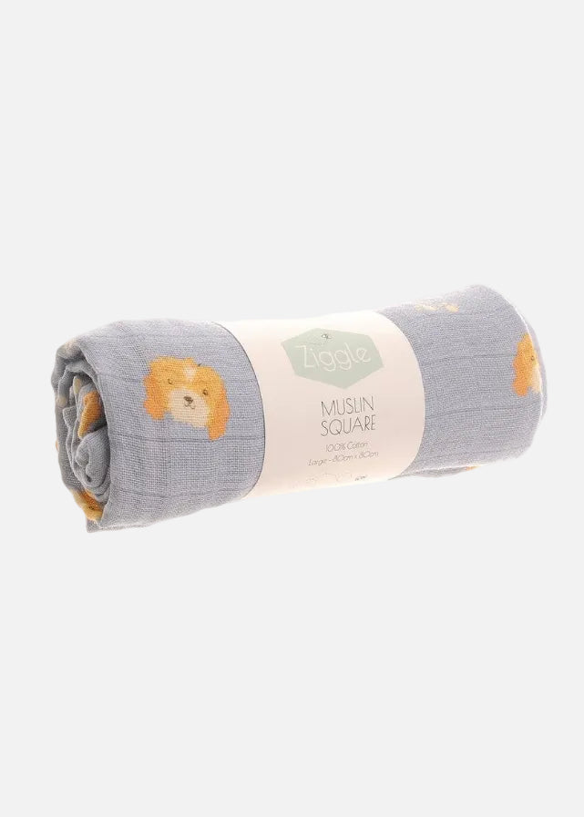 Ziggle Muslin - Cockapoo - 80 x 80 cm Swaddle Blanket Ziggle Baby