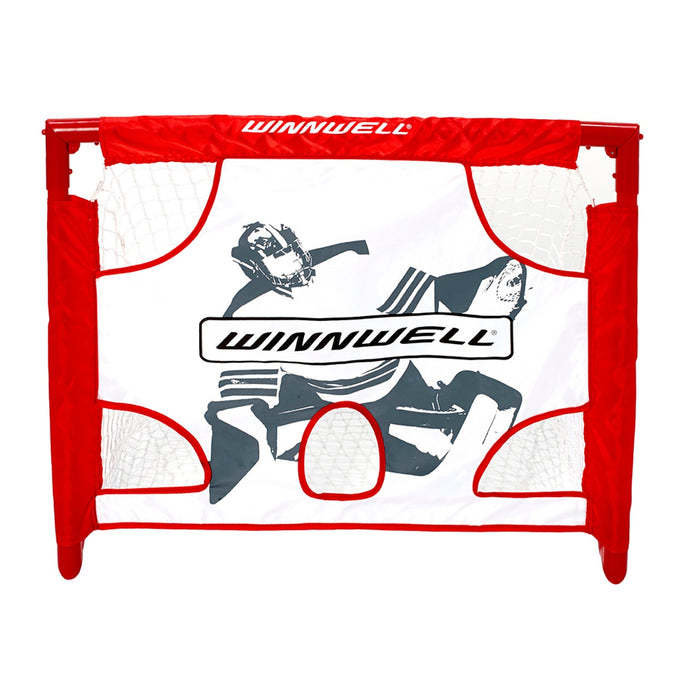 COLLAPSIBLE PVC MINI NET & TARGET SET W/ 2 STICKS, BALL & CARRY CASE