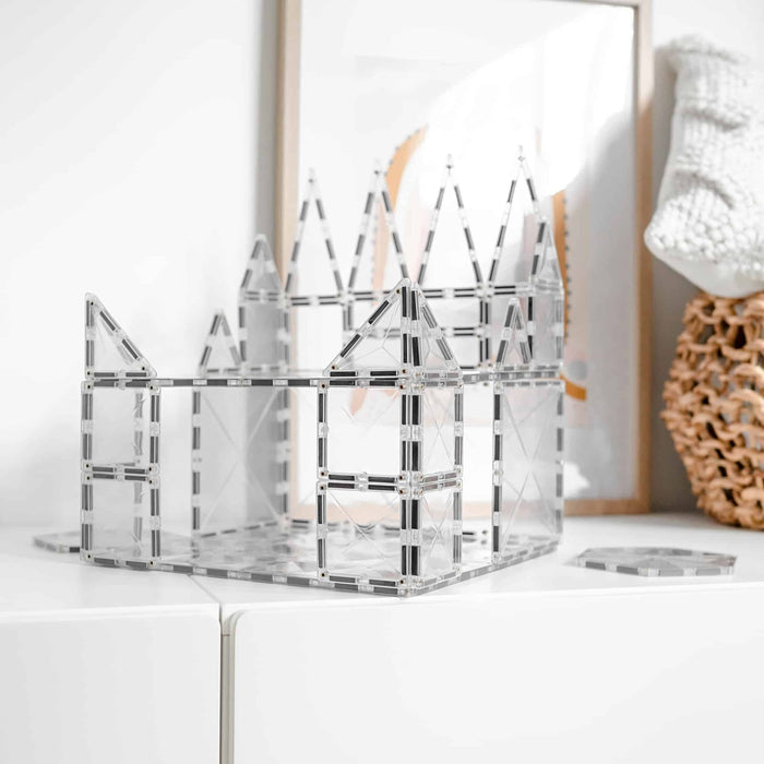 Connetix Magnetic Tiles Clear Base Plate Pack 2 Pack
