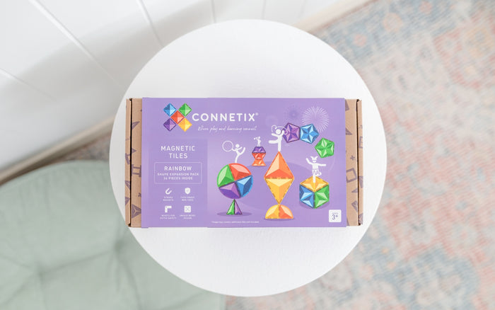 Connetix Magnetic Tiles Rainbow Shape Expansion 36 Piece Pack