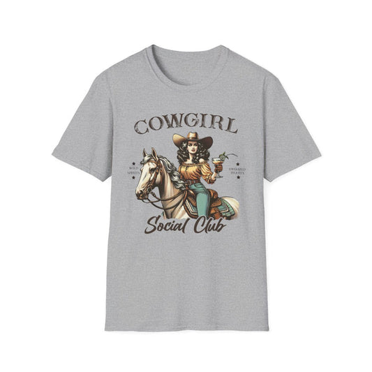 Cowgirl Social Club T-Shirt - funny t-shirt by Cheeky Business