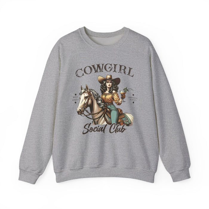 Cowgirl Social Club Western Sweatshirt - funny sweatshirt by Cheeky Business