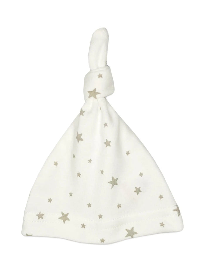Cream Grey Stars Knotted Premature Baby Hat Hat Little Mouse Baby Clothing & Gifts