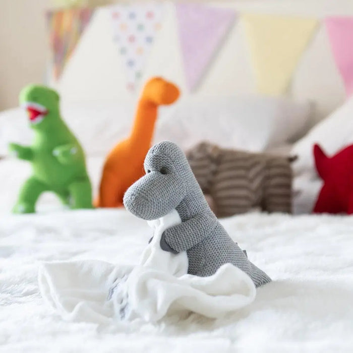 Crochet Dinosaur Toy with Comforter Toy Best Years