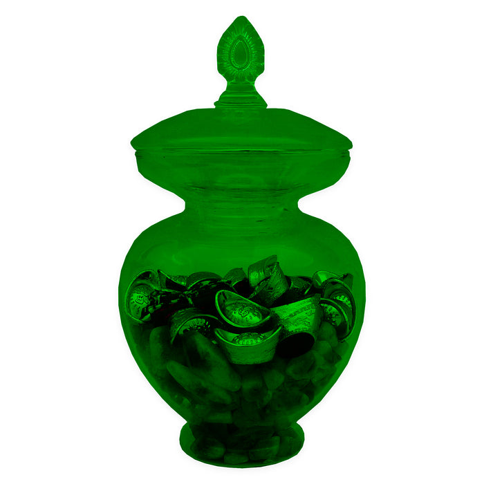 Crystal Treasure Wealth Vase - Wood Element