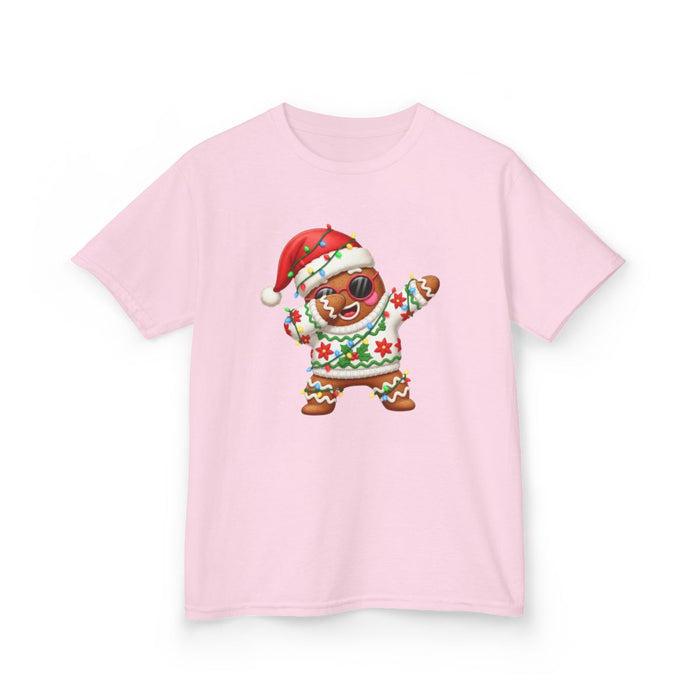 Dabbing Gingerbread Kids Christmas T-Shirt - funny t-shirt by Cheeky Business