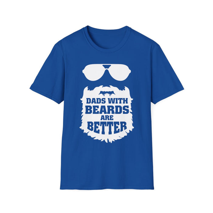 Dads With Beards Are Better Graphic T-Shirt - funny t-shirt by Cheeky Business