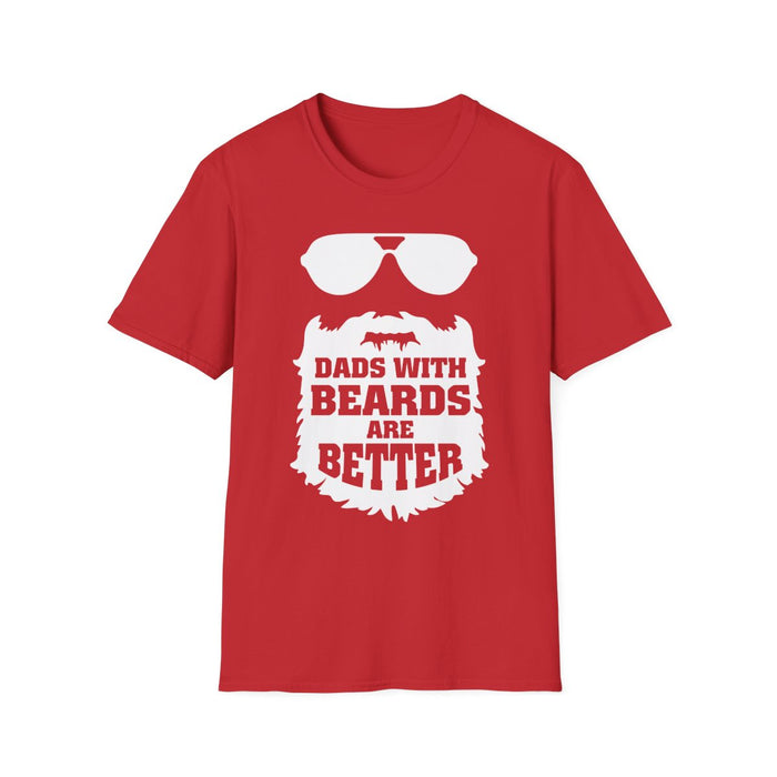 Dads With Beards Are Better Graphic T-Shirt - funny t-shirt by Cheeky Business