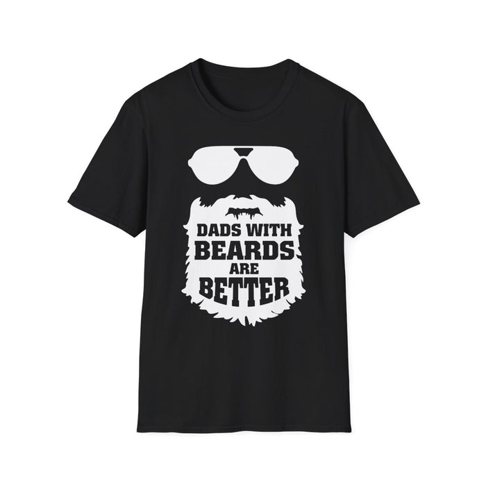 Dads With Beards Are Better Graphic T-Shirt - funny t-shirt by Cheeky Business