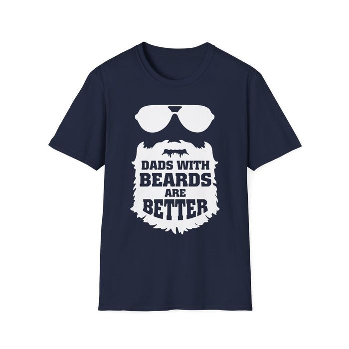 Dads With Beards Are Better Graphic T-Shirt - funny t-shirt by Cheeky Business