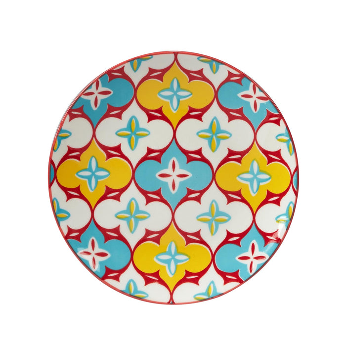 Damask Floral Appetizer Plates - Arabesque