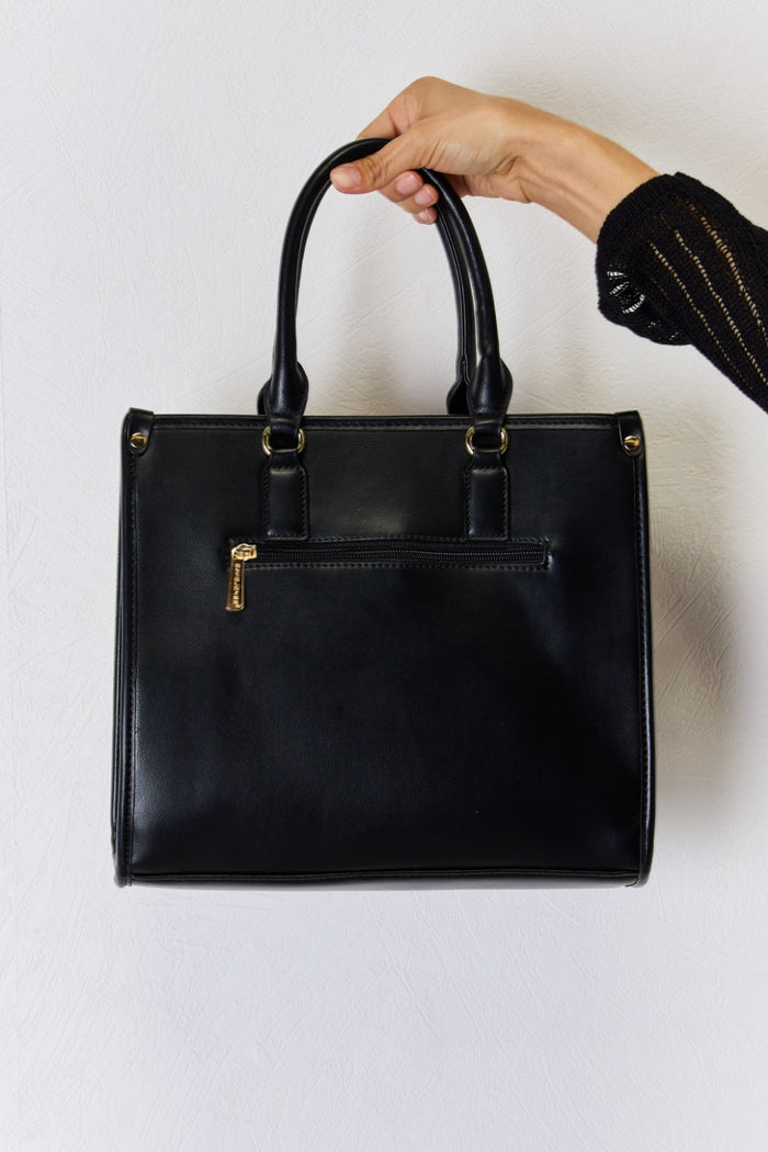 David Jones Argyle Pattern PU Leather Handbag for Style