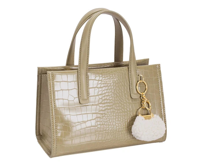 David Jones Crocodile Pattern Handbag
