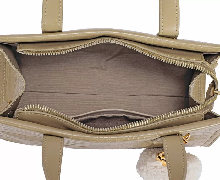 David Jones Crocodile Pattern Handbag