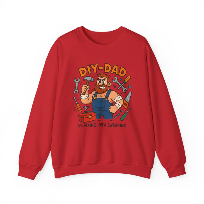 DIY Dad 5% Fixing 95% Swearing Sweatshirt - funny sweatshirt by Cheeky Business