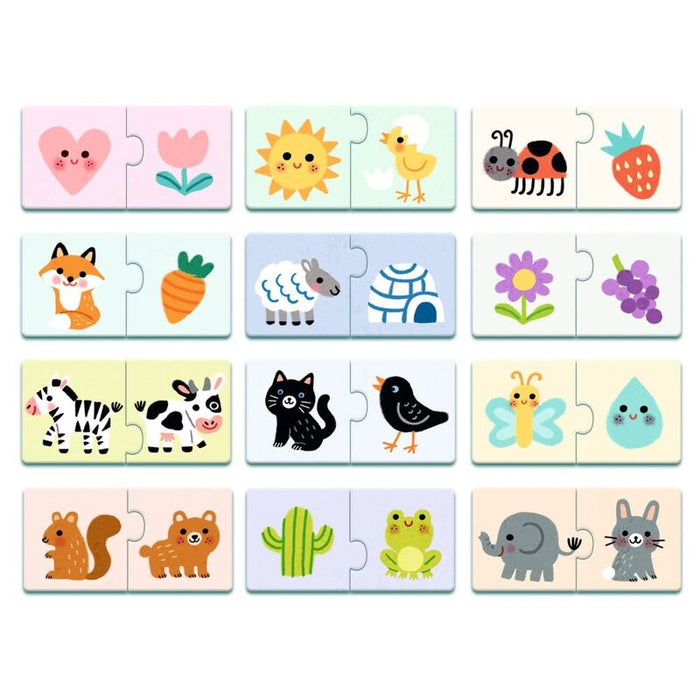 Djeco Duo Colours 24pc Puzzle Set