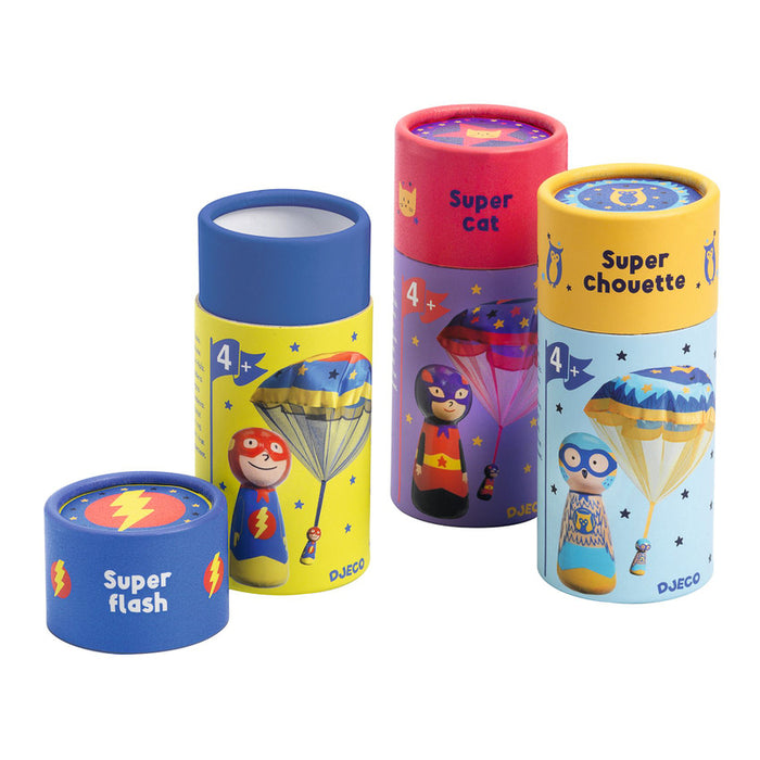 Djeco Flying Heroes Parachutists - Assorted